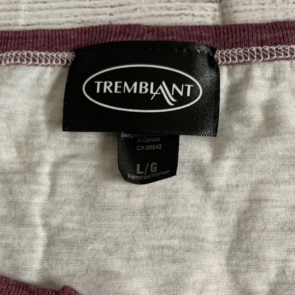 Women's Mt. Tremblant Canadian Heritage Tee - Heather Cream and Burgundy